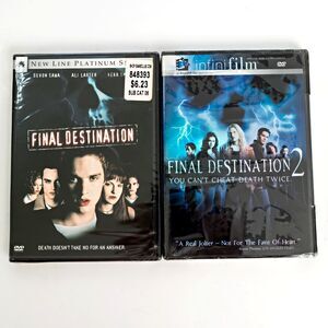 Final Destination (DVD, 2000) & Final Destination 2 (DVD, 2003) - Sealed / New